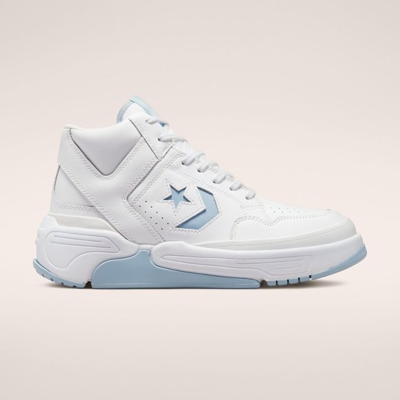 NIB Converse Weapon CX Mid Colorblock White Light Armory Blue 171556C US Mens 10 - Picture 1 of 7